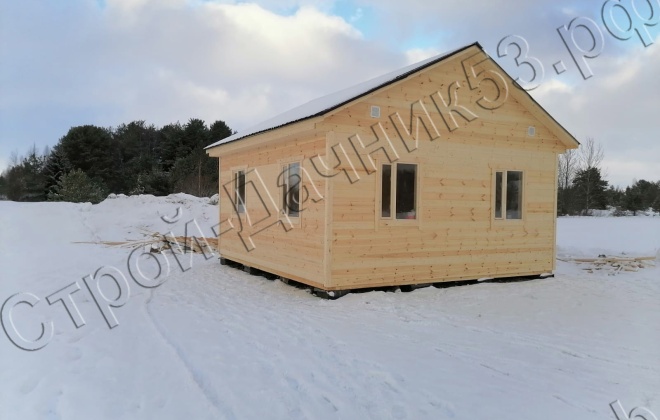 2 Каркасно щитовые дома 6Х6, 36 М², Ленинградская область, Волхо (1)